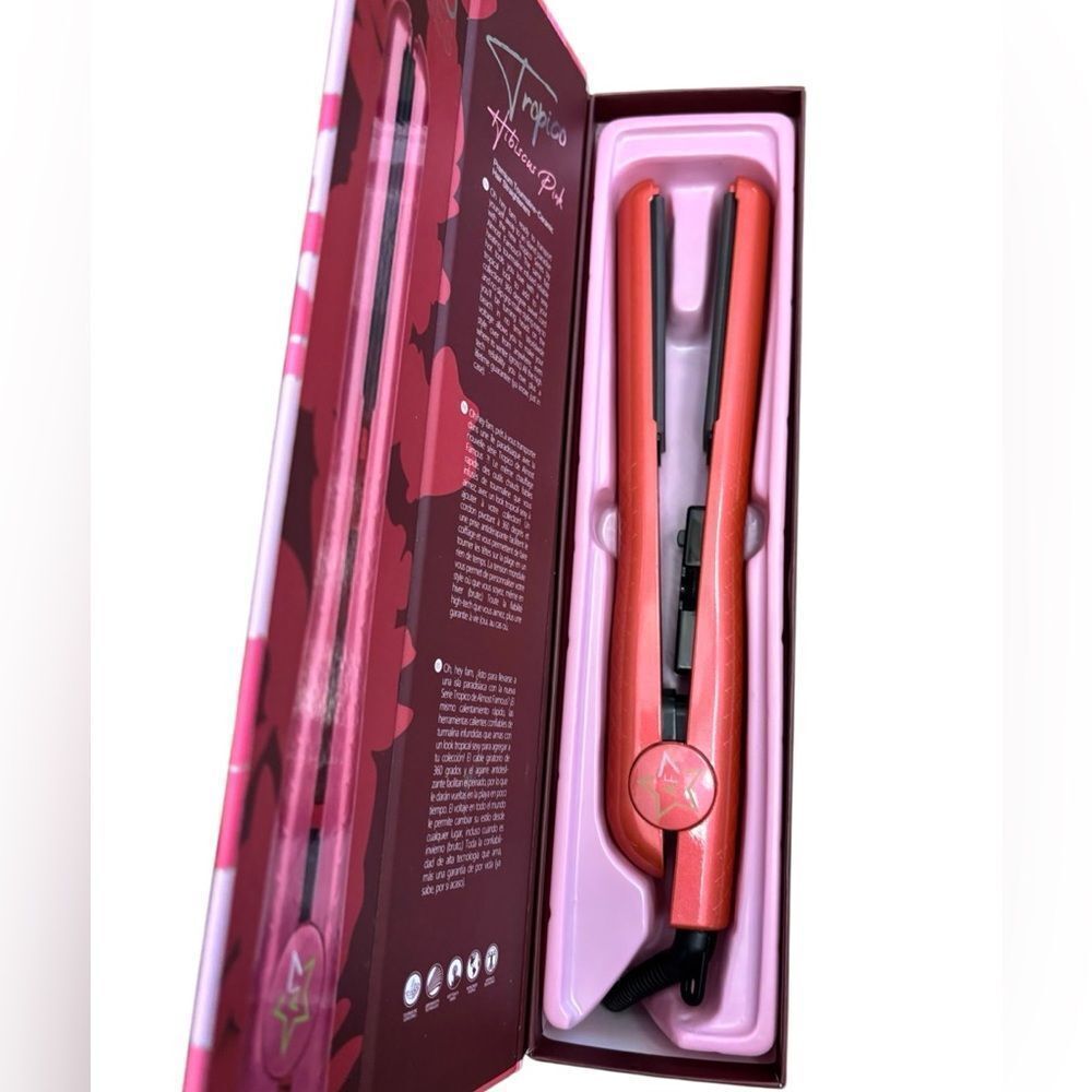 Almost Famous Studio Series Tropico Hair Straightener Hibiscus Pink NIB